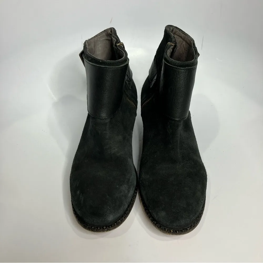 Hand Crafted‎ black leather ankle boots size 38 - Image 2