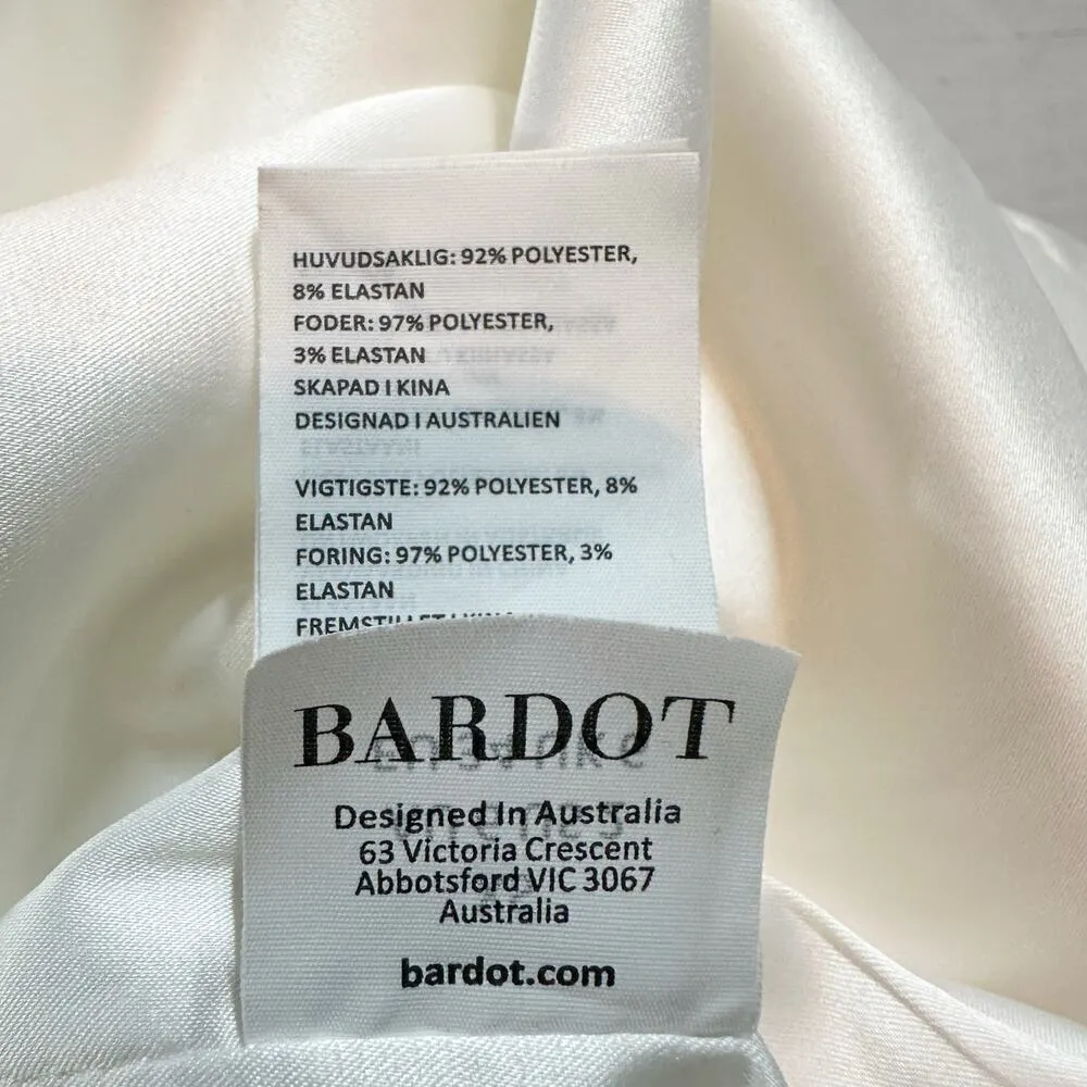 Bardot Jenna One Shoulder Dress In Orchid White Size US 2 or XS - Image 10