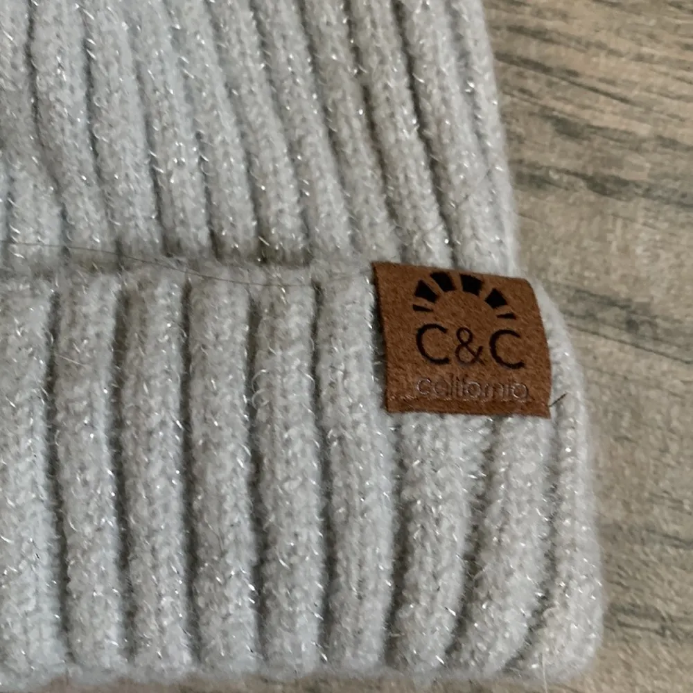C&C California gray Pom beanie - Image 2