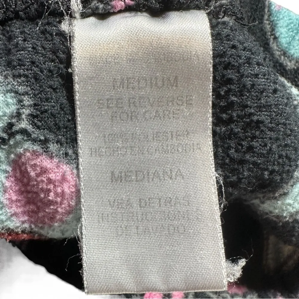 Vintage Y2K Happy Bunny Black Fleece Sleep Pajama Pants Medium - Image 9