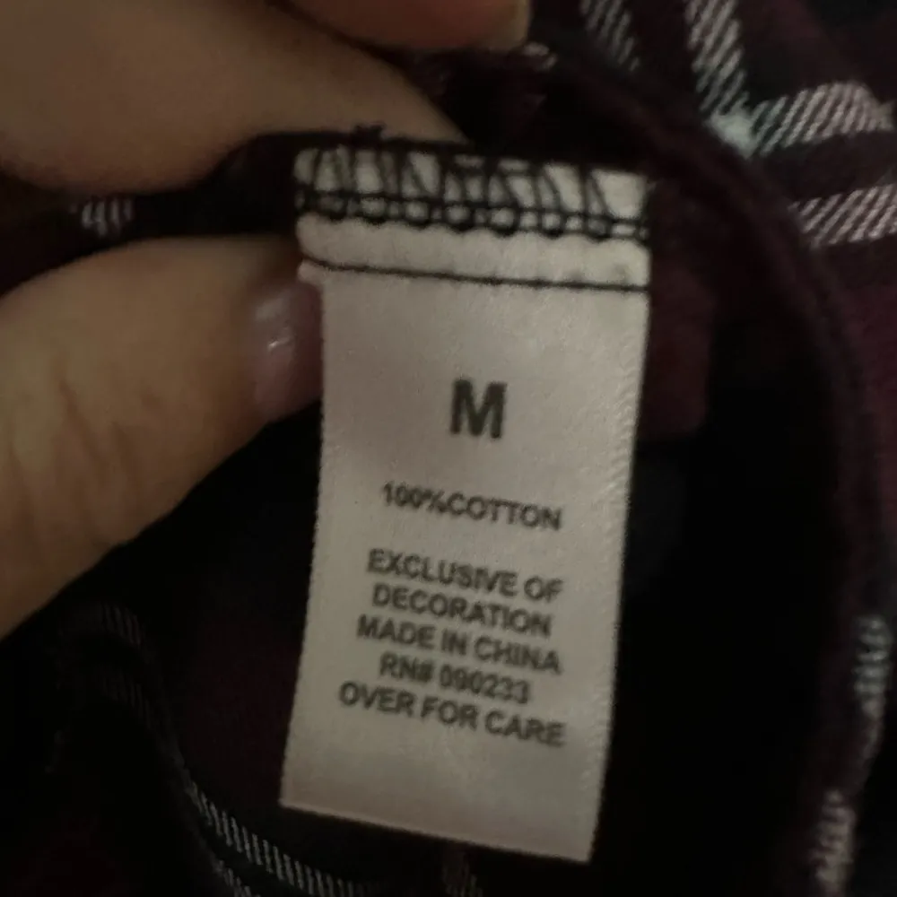 LA Hearts Flannel Shirt Women's Medium Burgundy Black Plaid Long Sleeve Pacsun - Image 6