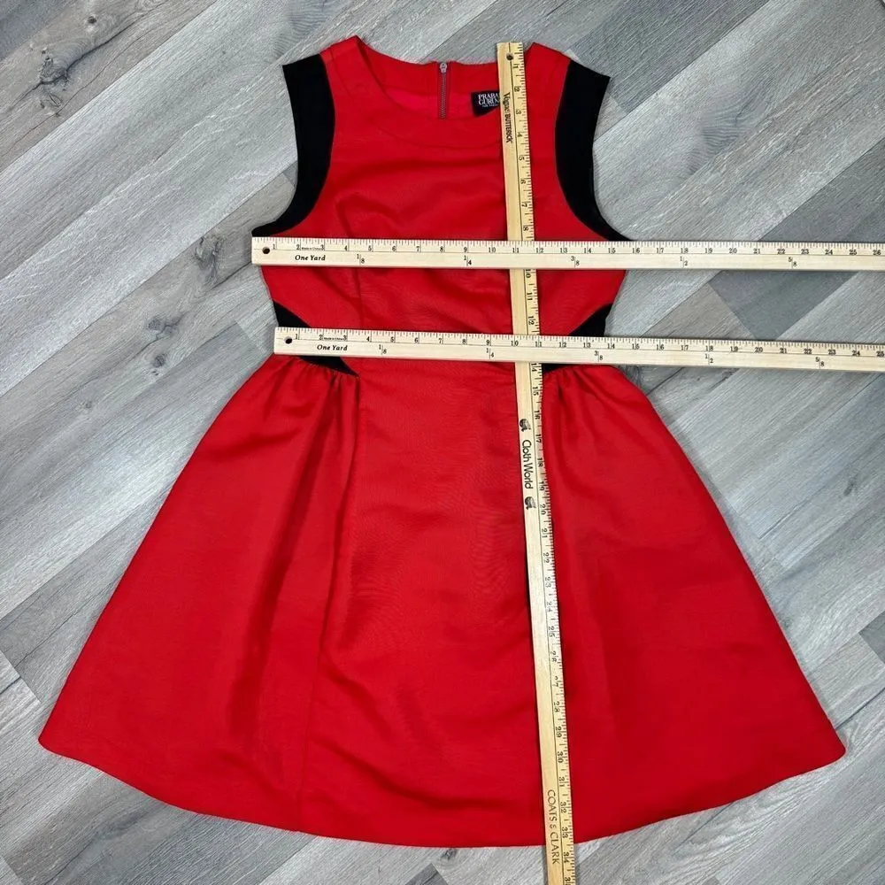 Prabal Gurung Target Colorblock Fit And Flare Sleeveless Party Mini Dress‎ Red 2 - Image 13