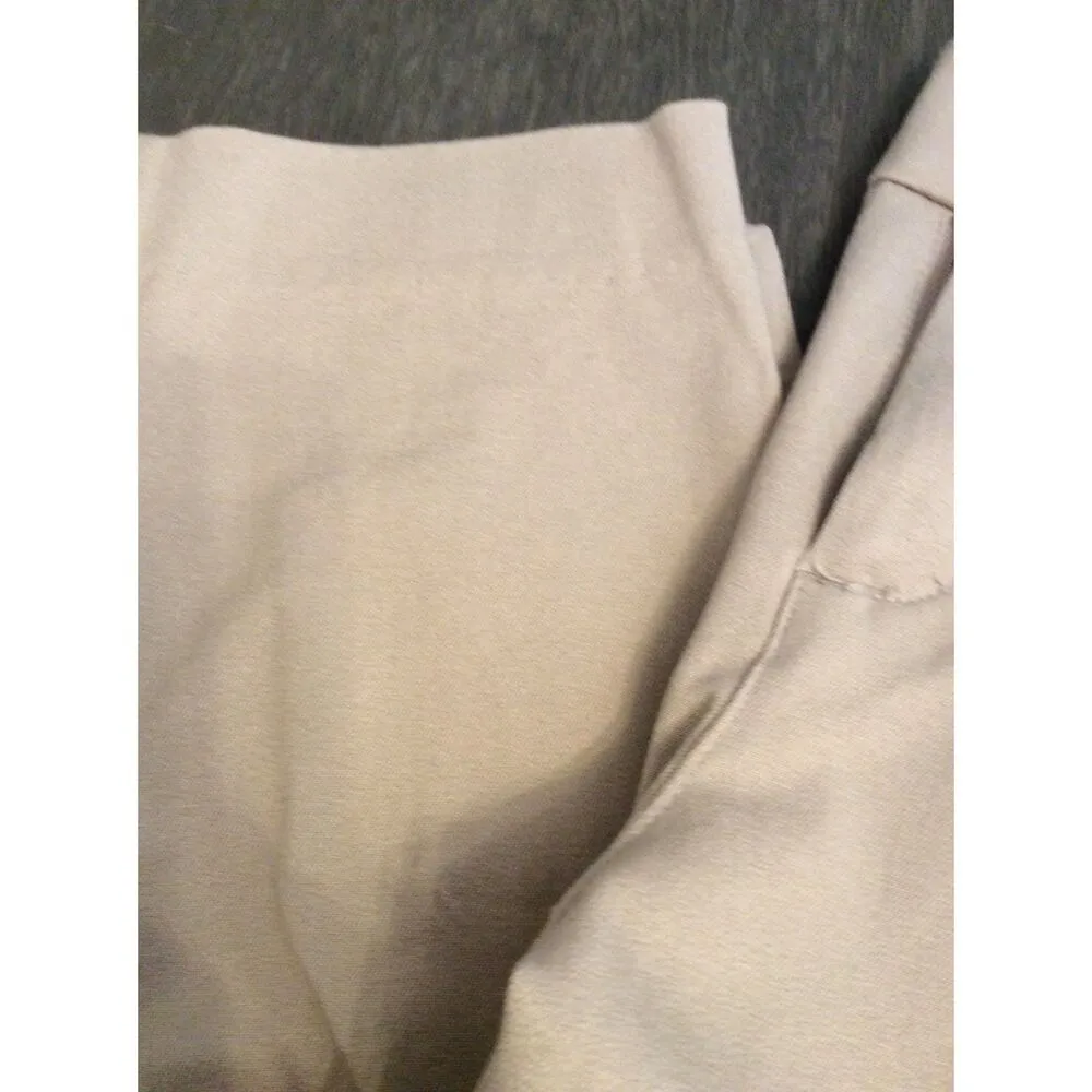 NWT Old Navy Mid rise Pixie Full Length Tan Pants Stretch Size 14 - Image 5