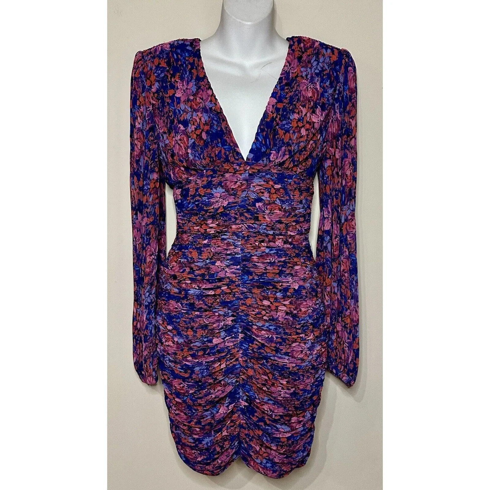 $495 Retail! Rebecca Vallance "Cherry Bomb" Ruched Mini Dress US Size 2 NWT!!! - Image 2