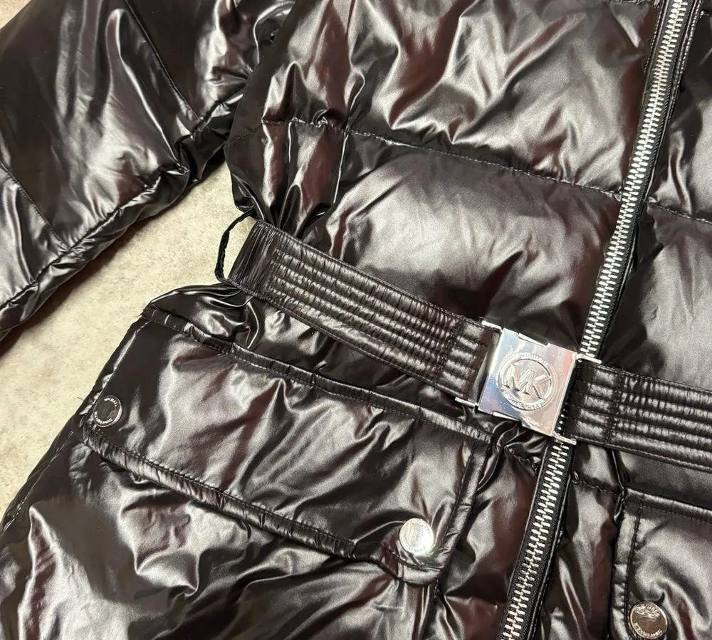 Michael Kors puffer jacket for women with belt - Image 10