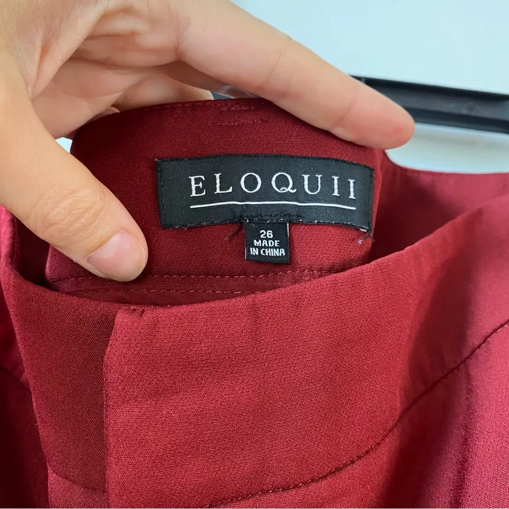 Eloquii Dress Pants Wine Red 26 - Image 2