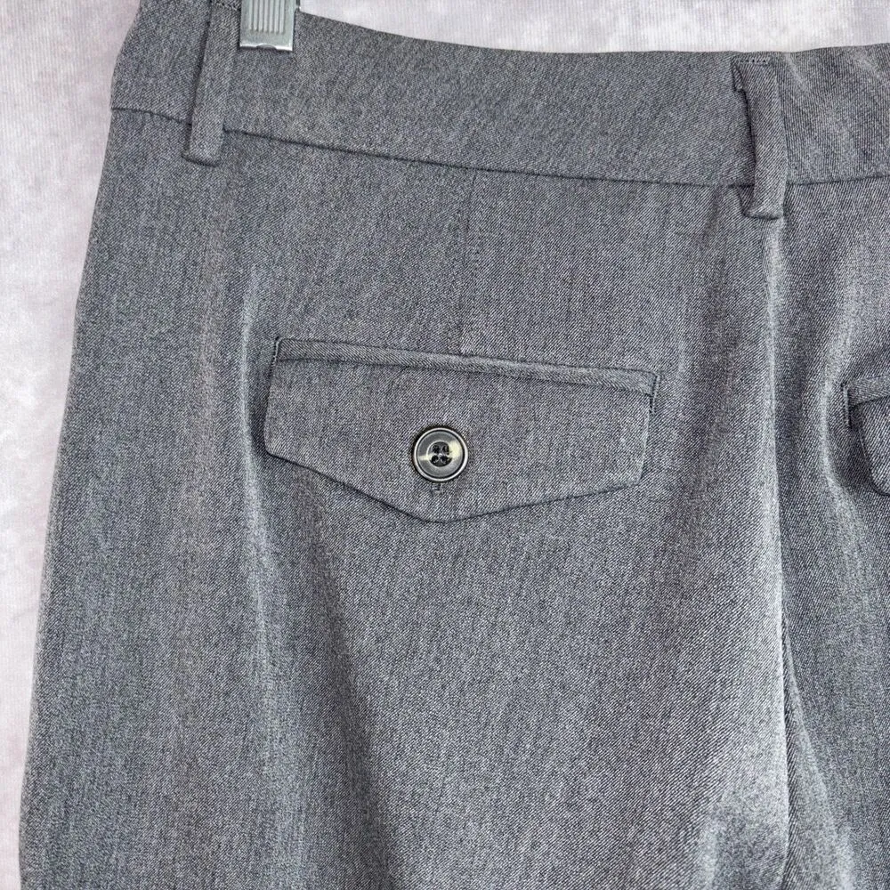 Nine West Women's Work Dress Corporate Pants Flare Straight Leg Gray Size 10 - Image 3