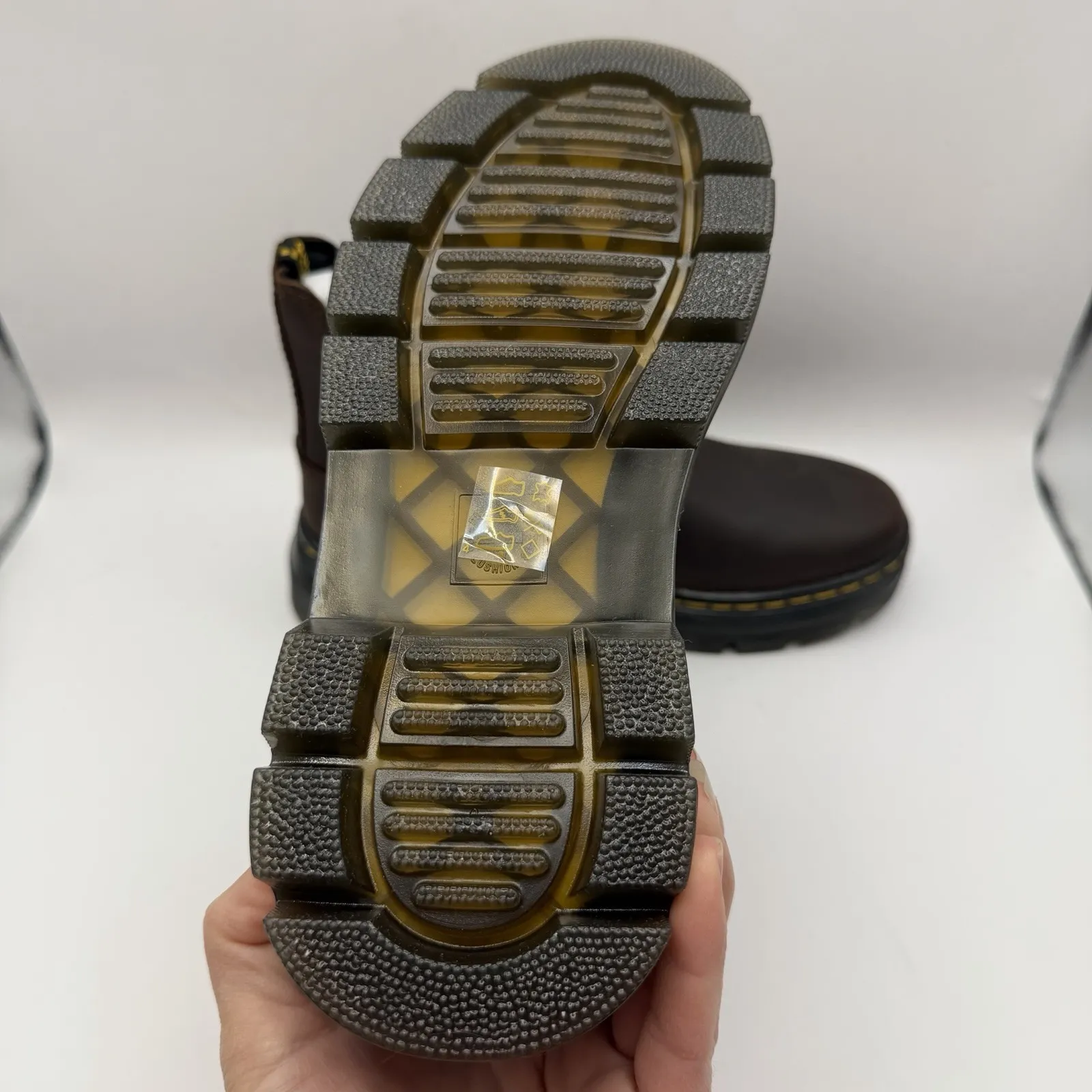 Dr. Martens Embury Crazy Horse Leather Brown Boots Unisex Men's 5/Women's 6 New - Image 8