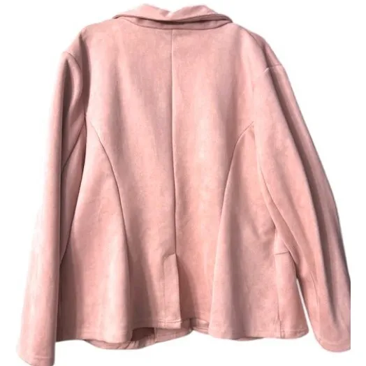 Pink Blazer 4XL Soft Professional Pastel Workwear Jacket Luxurious Feel Feminine - Image 10