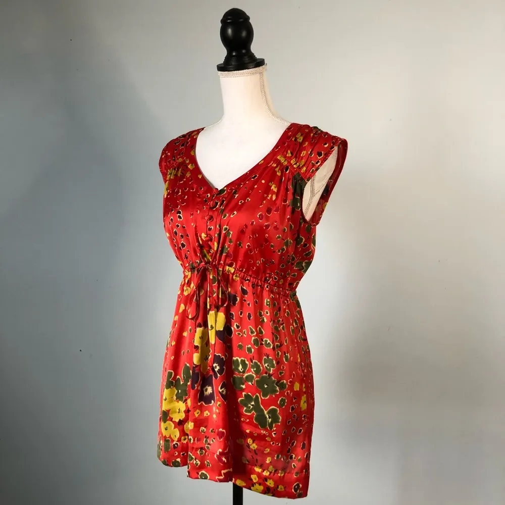 CABI | Floral Satin Tunic Top - Image 5