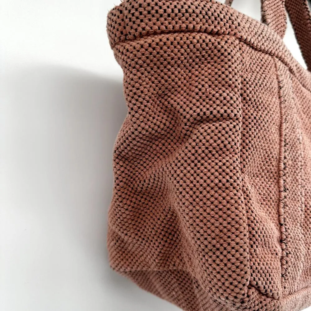 The Bag Tote Handbag Open Lightweight 100% Cotton Barbiecore Pink One Size - Image 3