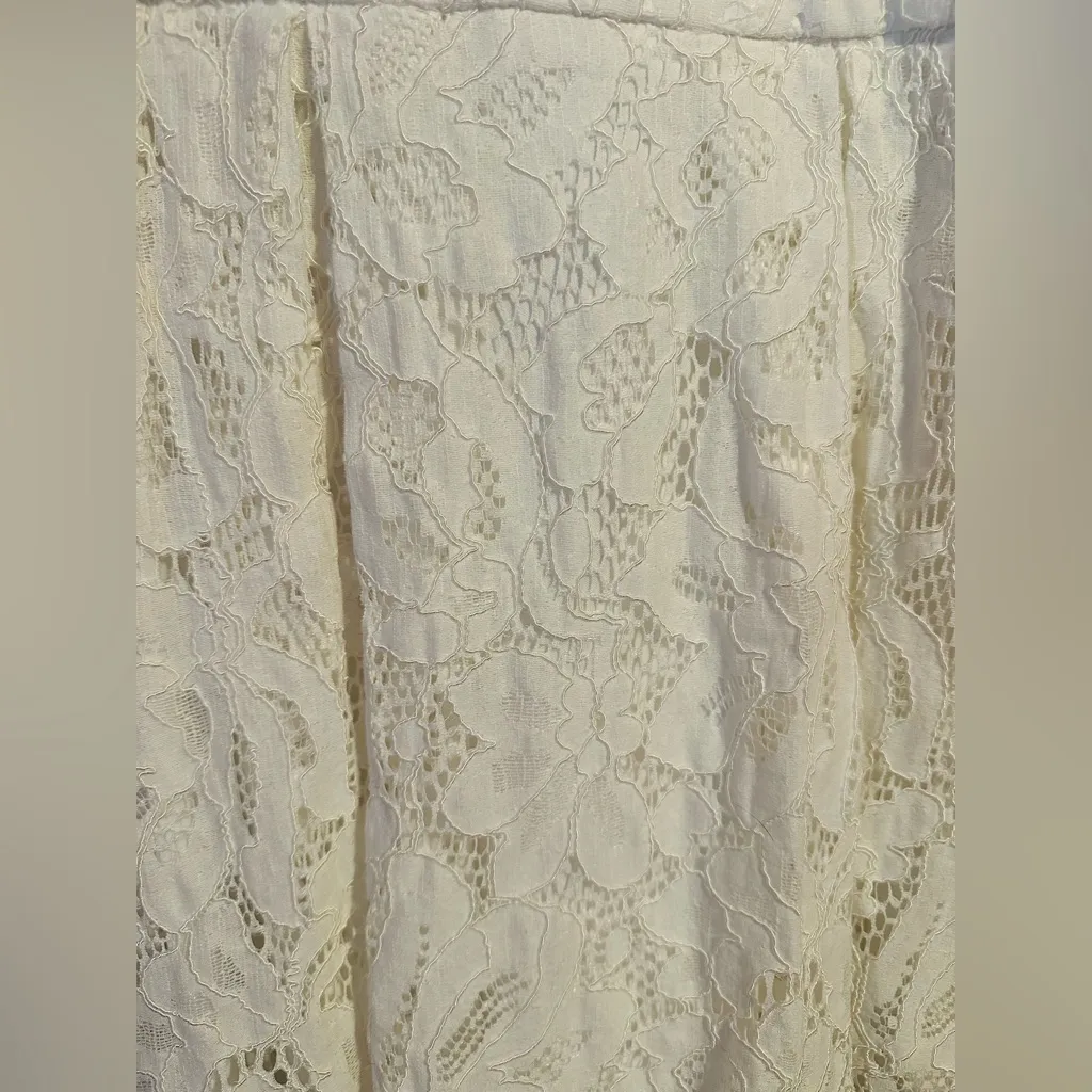 Lulu’s | Daisy Date White Lace Skater Dress, size M Size M - Image 6