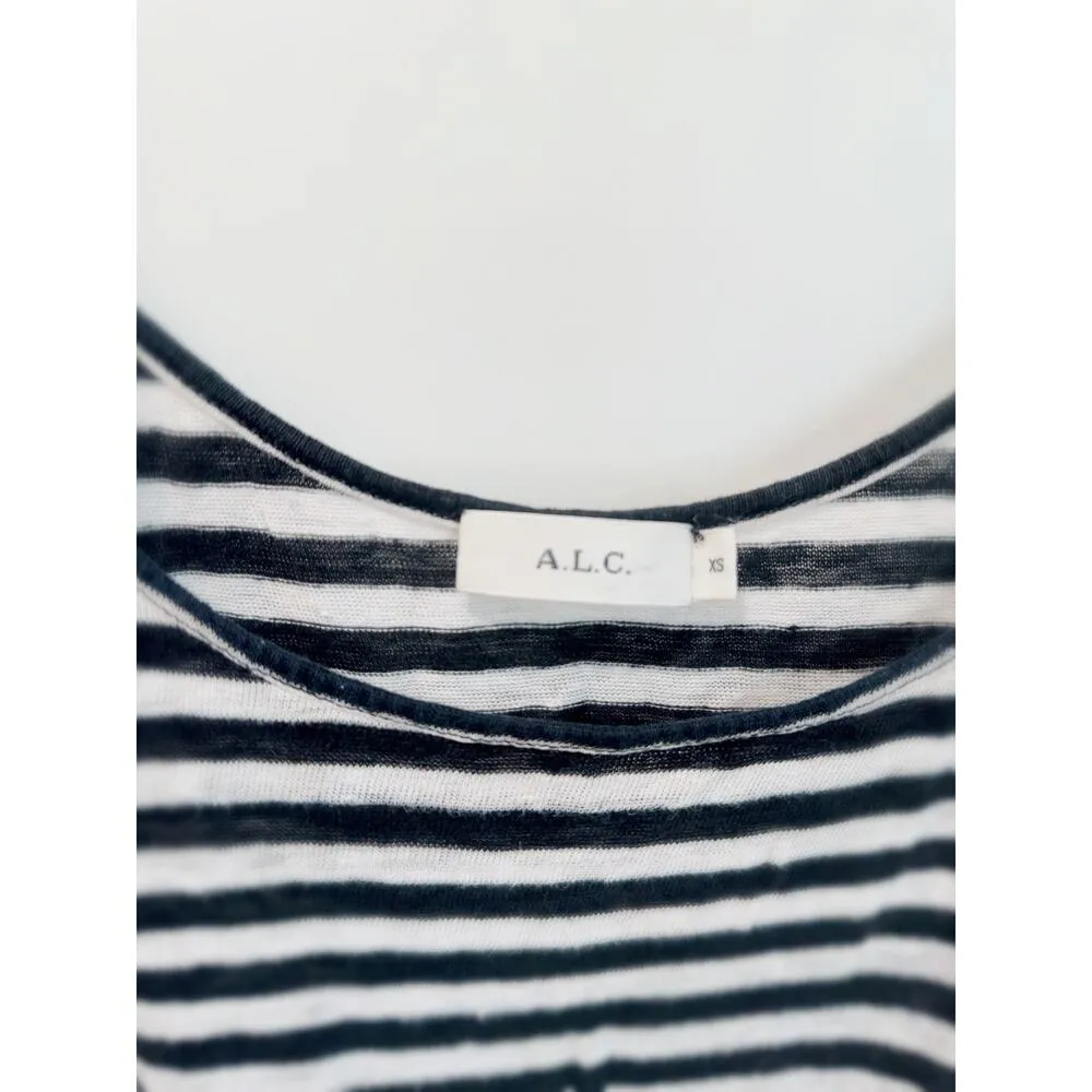 A.L.C. Line Tank Tops Size XS Black and White Retro Minimalist - Image 4