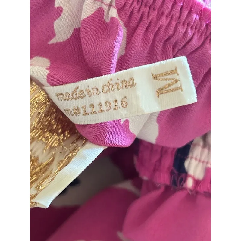 Yumi Kim Pink Abstract Print Strappy Back Mini Dress Size M - Image 6