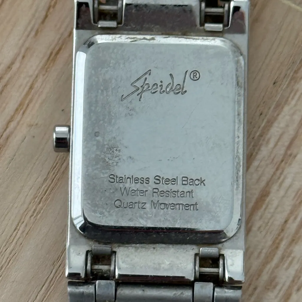 Speidel Ladies Watch Rectangular Pearl Dial Stainless Bracelet and Case White - Image 8