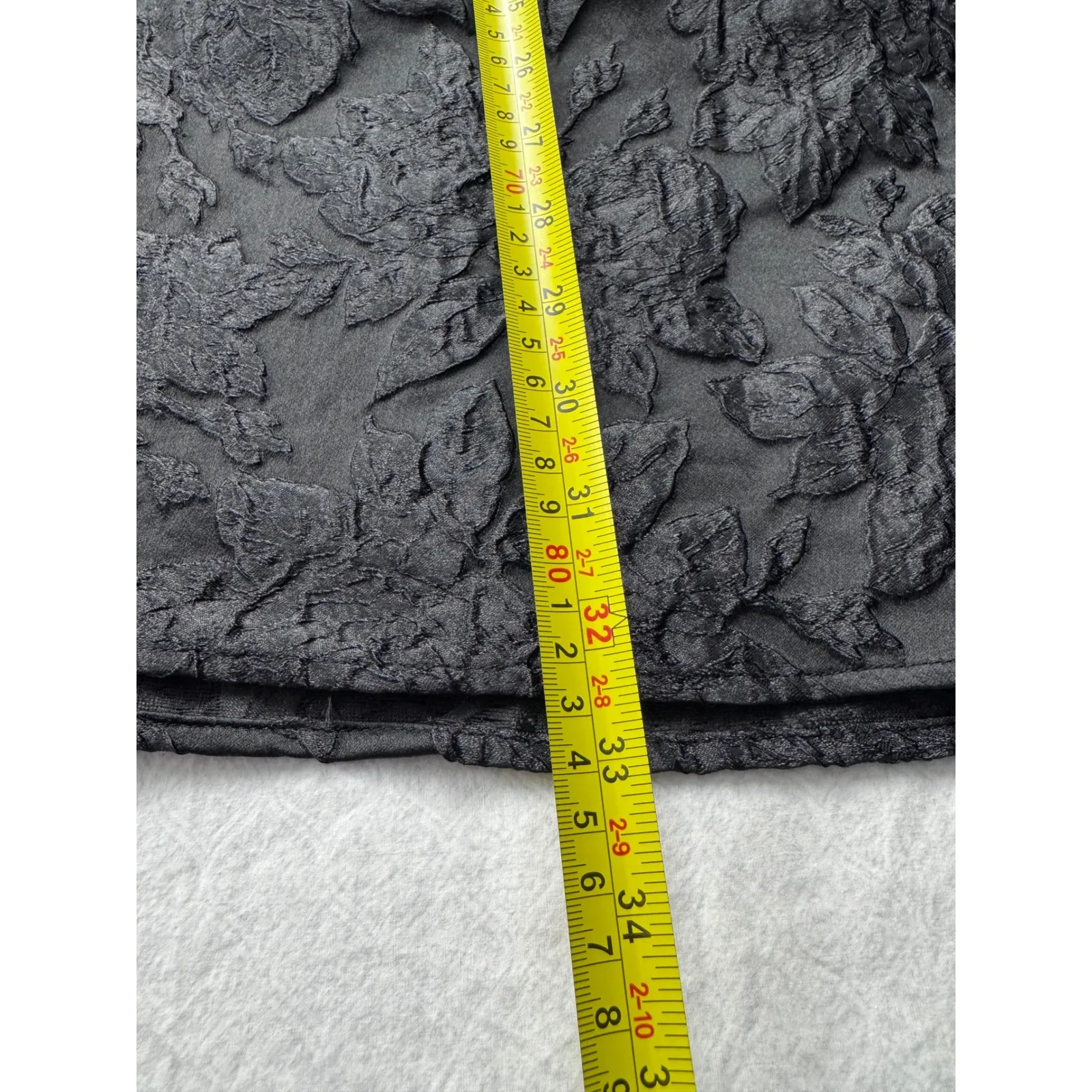 Vero‎ Moda Black Off Shoulder Bow Detail Jacquard Mini Dress Size M - Image 6