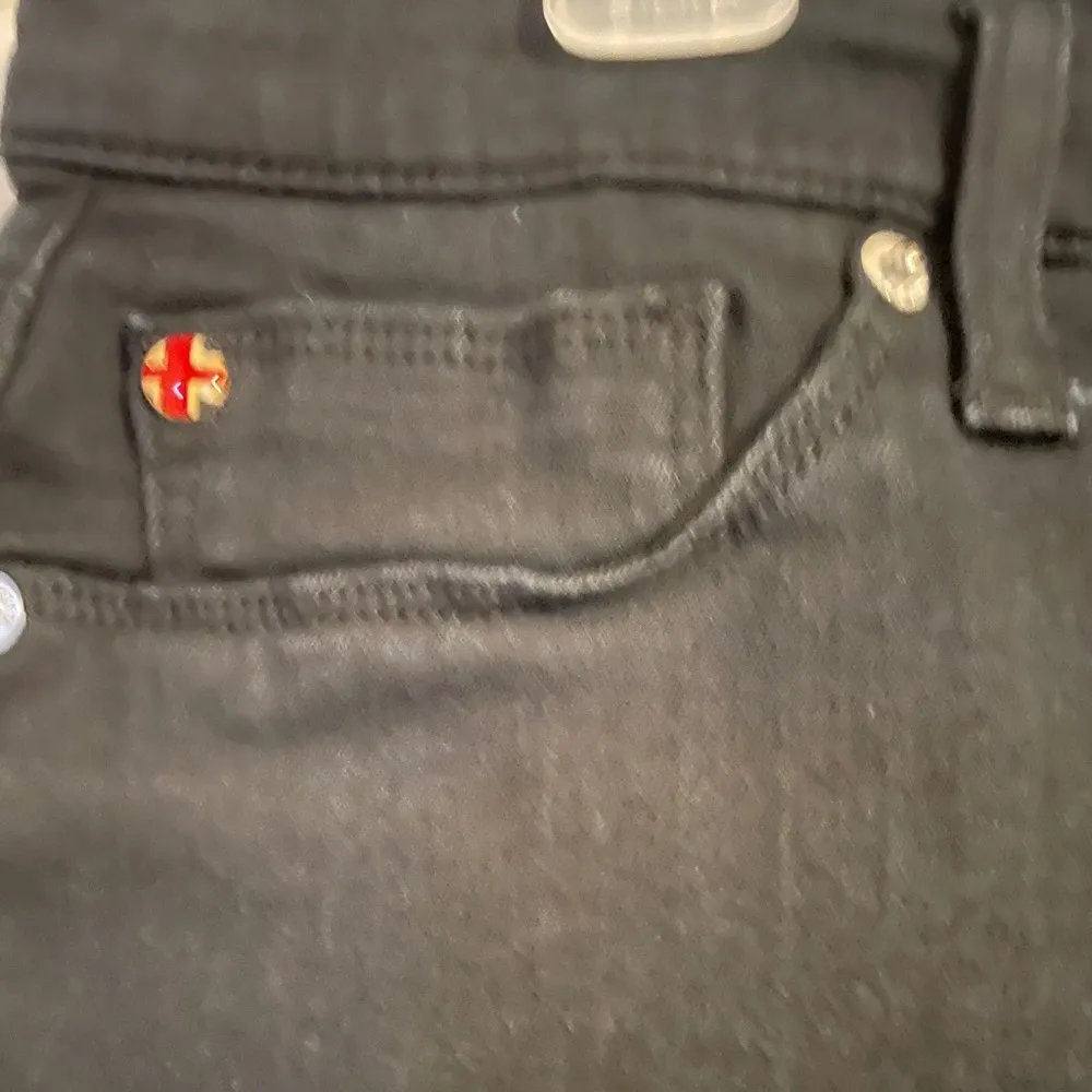 Hudson Natalie Midrise Ankle Skinny Raw Hem Black Jeans 29 - Image 3