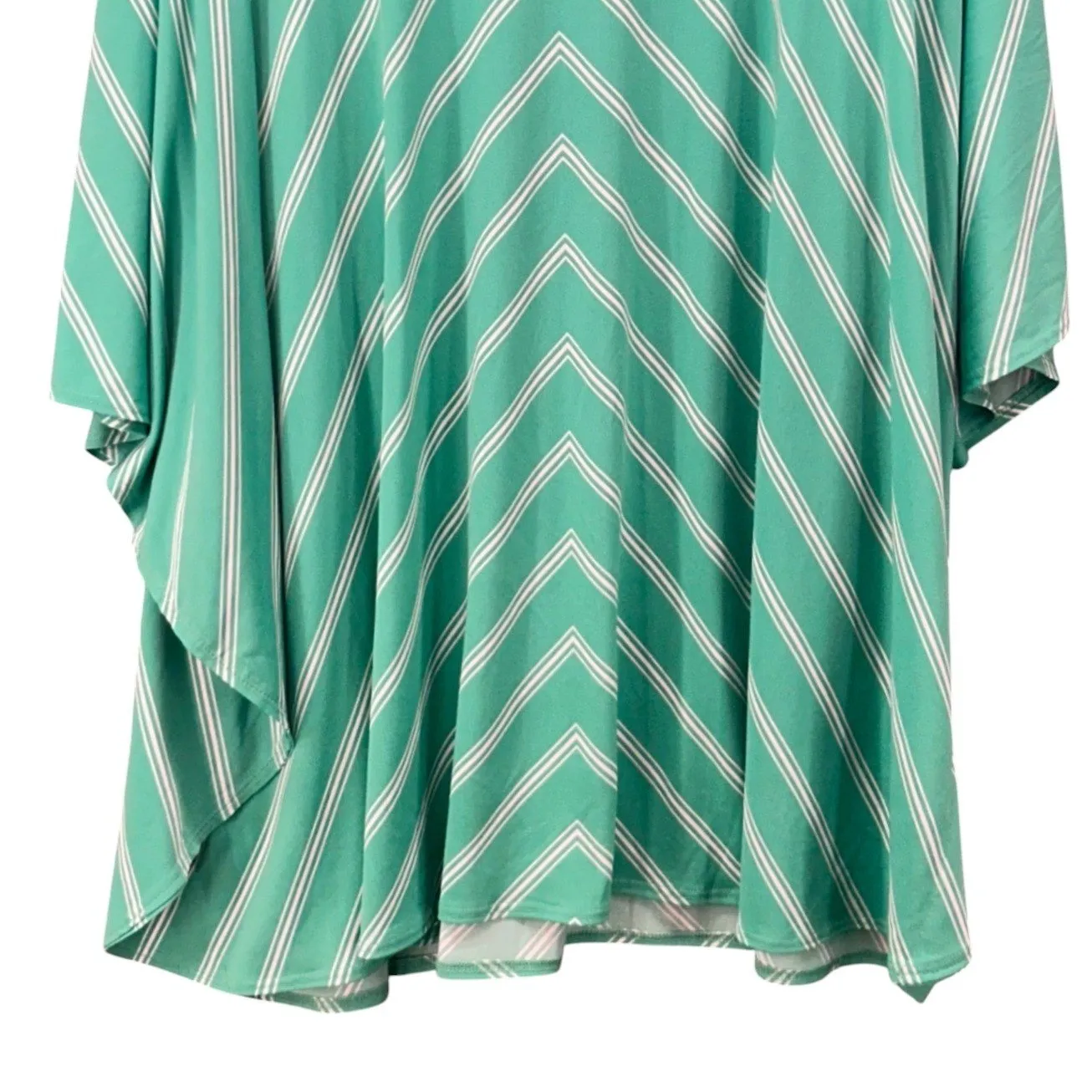 Susan Graver Kimono Top Green‎ 3X - Image 5