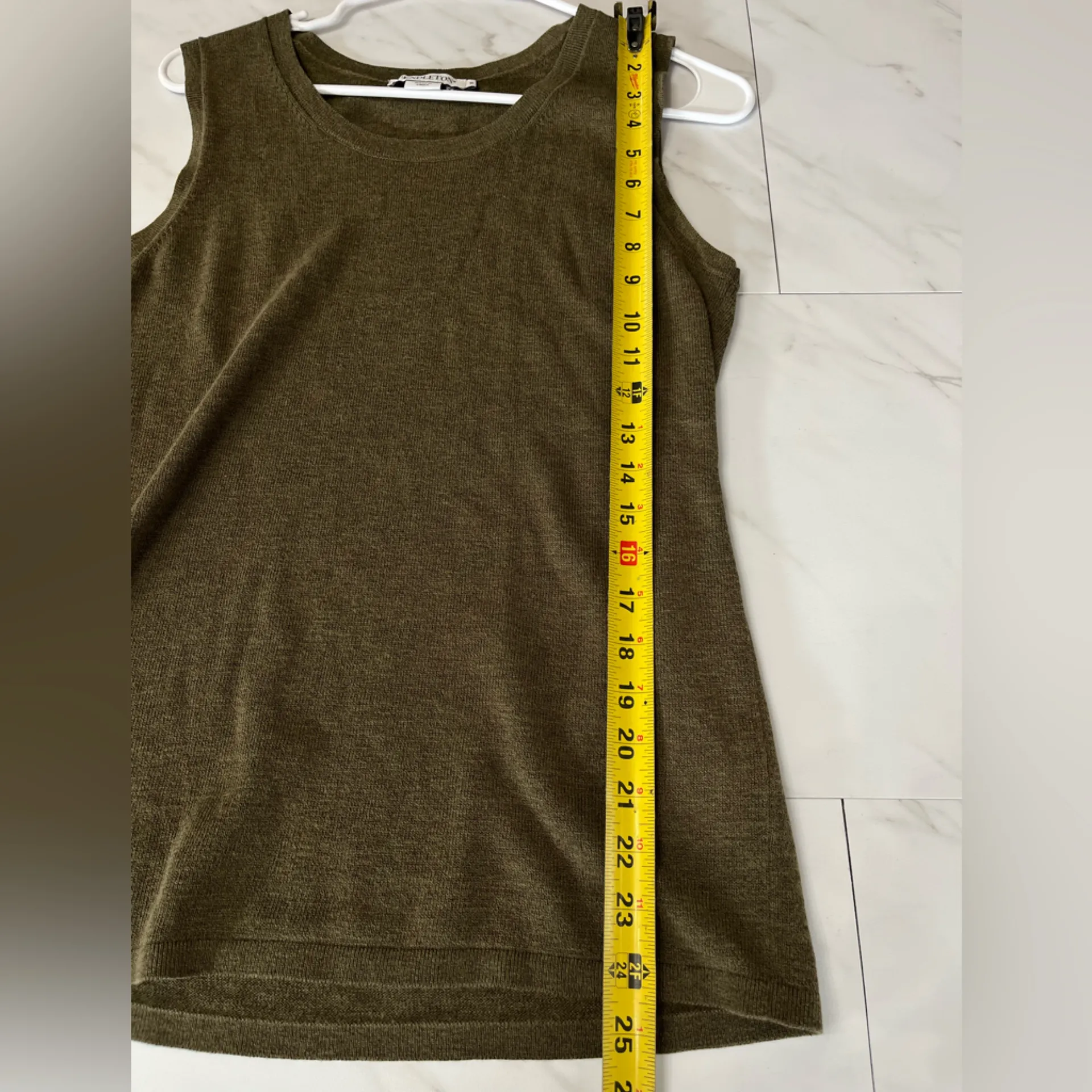 Pendleton Olive Green Sweater Tanks size small - Image 6