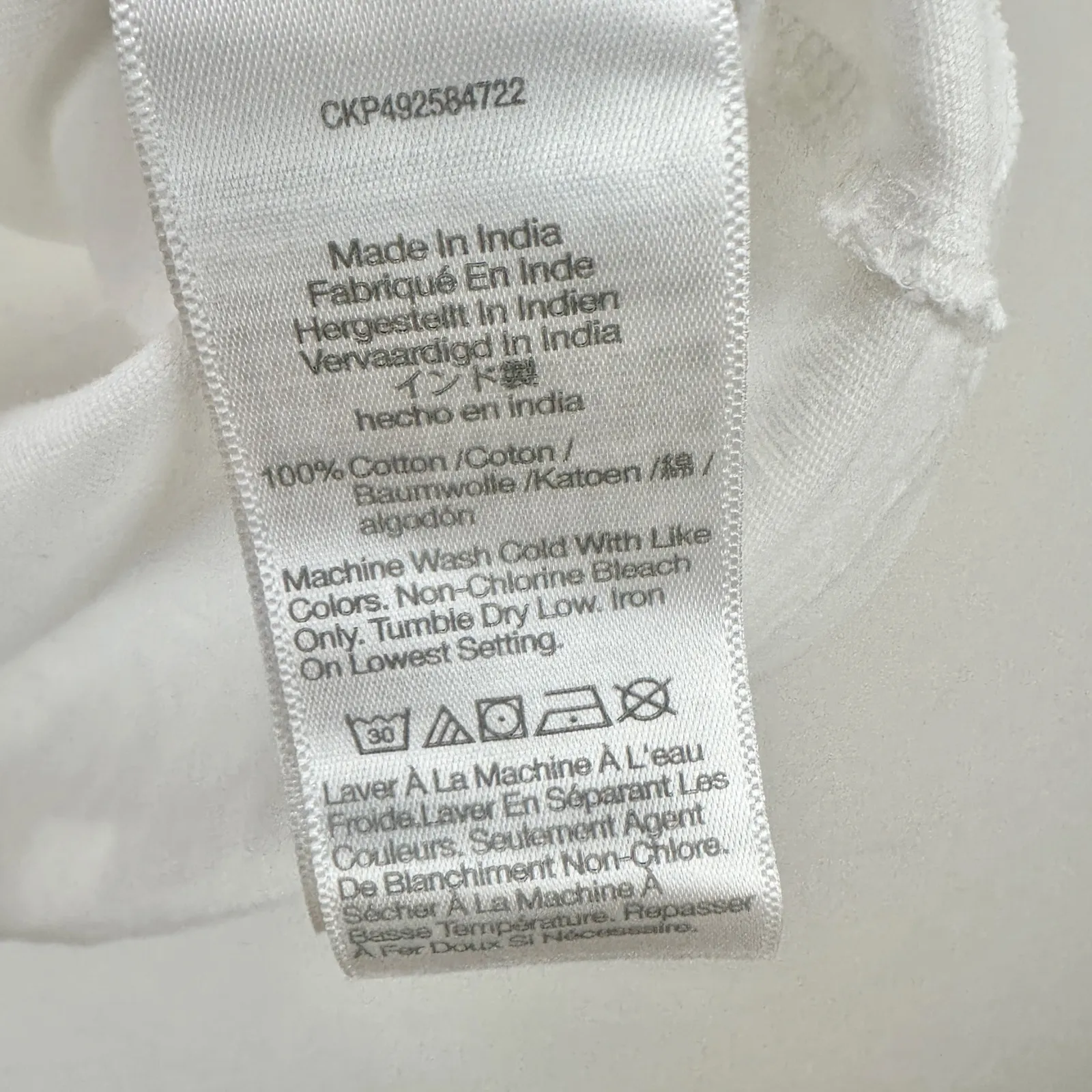 Madewell Cotton Perfect Crewneck Tee Shirt Eyelet White Basics Womens XXS NWT - Image 10