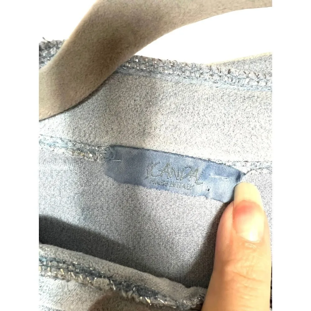 Scandal button up‎ top Blue Size M - Image 4