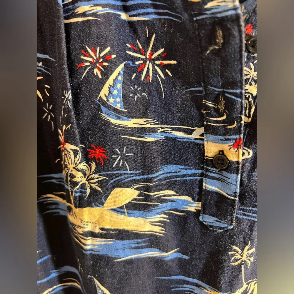 Kim Rogers Blue Sleeveless Blouse with Mandarin Collar - Image 8