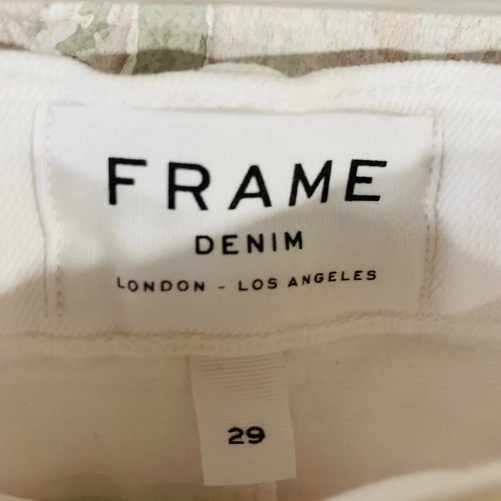 Frame NWT Le Mini Split Front Blanc Denim … - Image 7