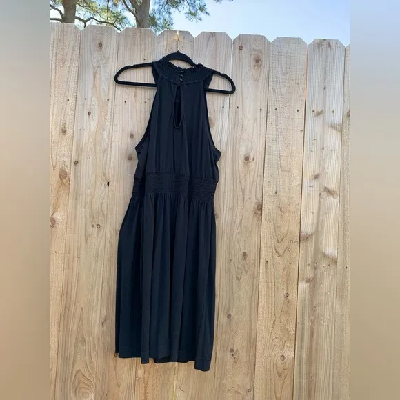 Vtg Jonathan Martin Women Tank Maxi Dress Black Size 14‎ High Neckline Summer - Image 6