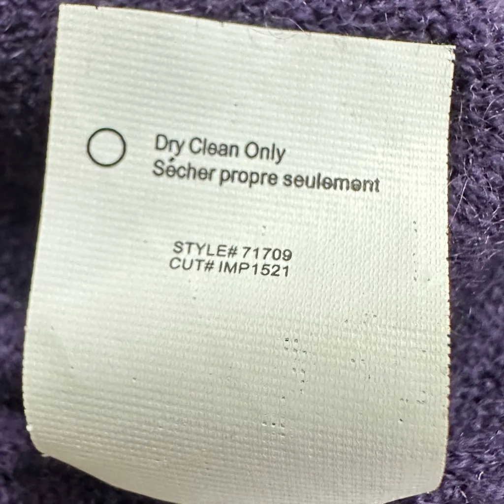 VINCE Purple Cashmere Sleeveless Mock Turtleneck Sweater Size M - Image 6