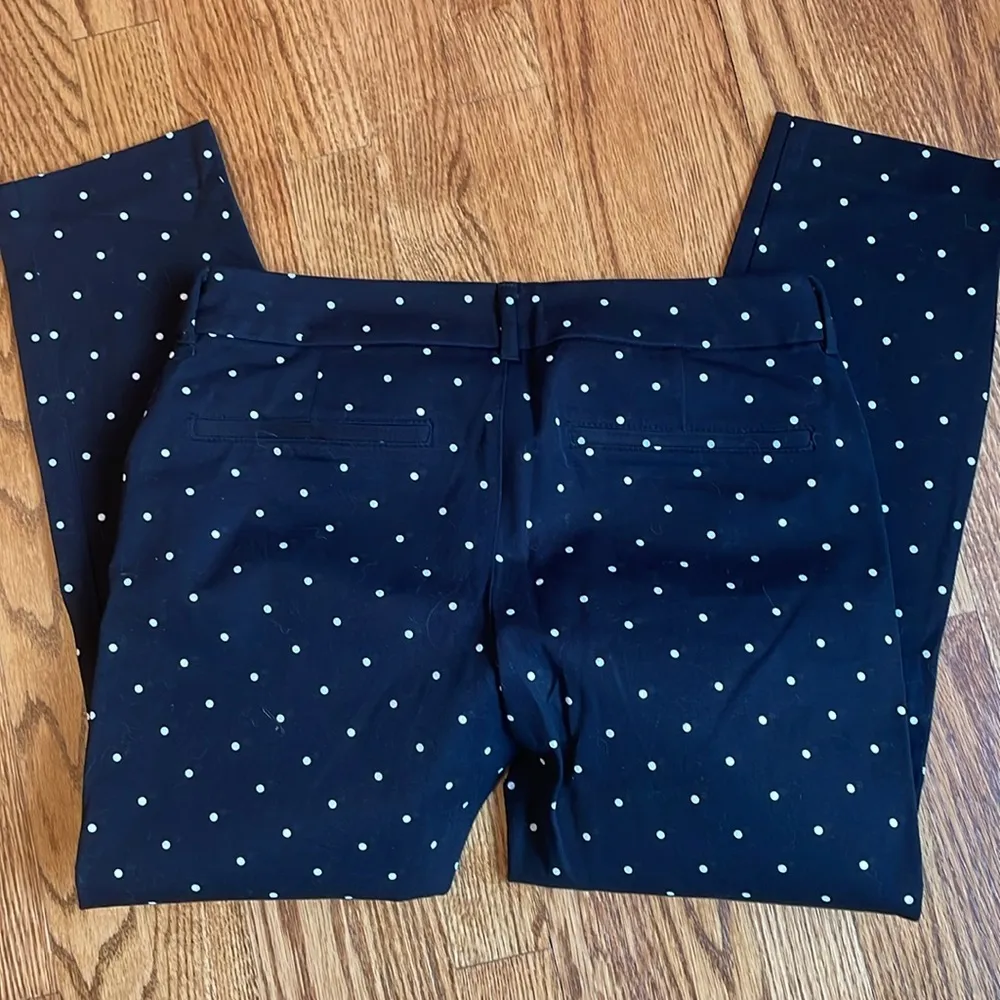 High-Waisted Pixie Skinny Ankle Pants black and white polka dot - Image 5