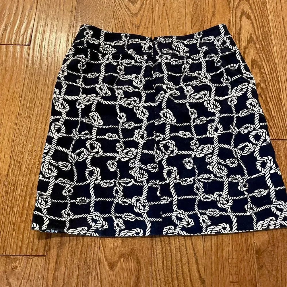 Talbots navy nautical rope skirt size 4 - Image 7
