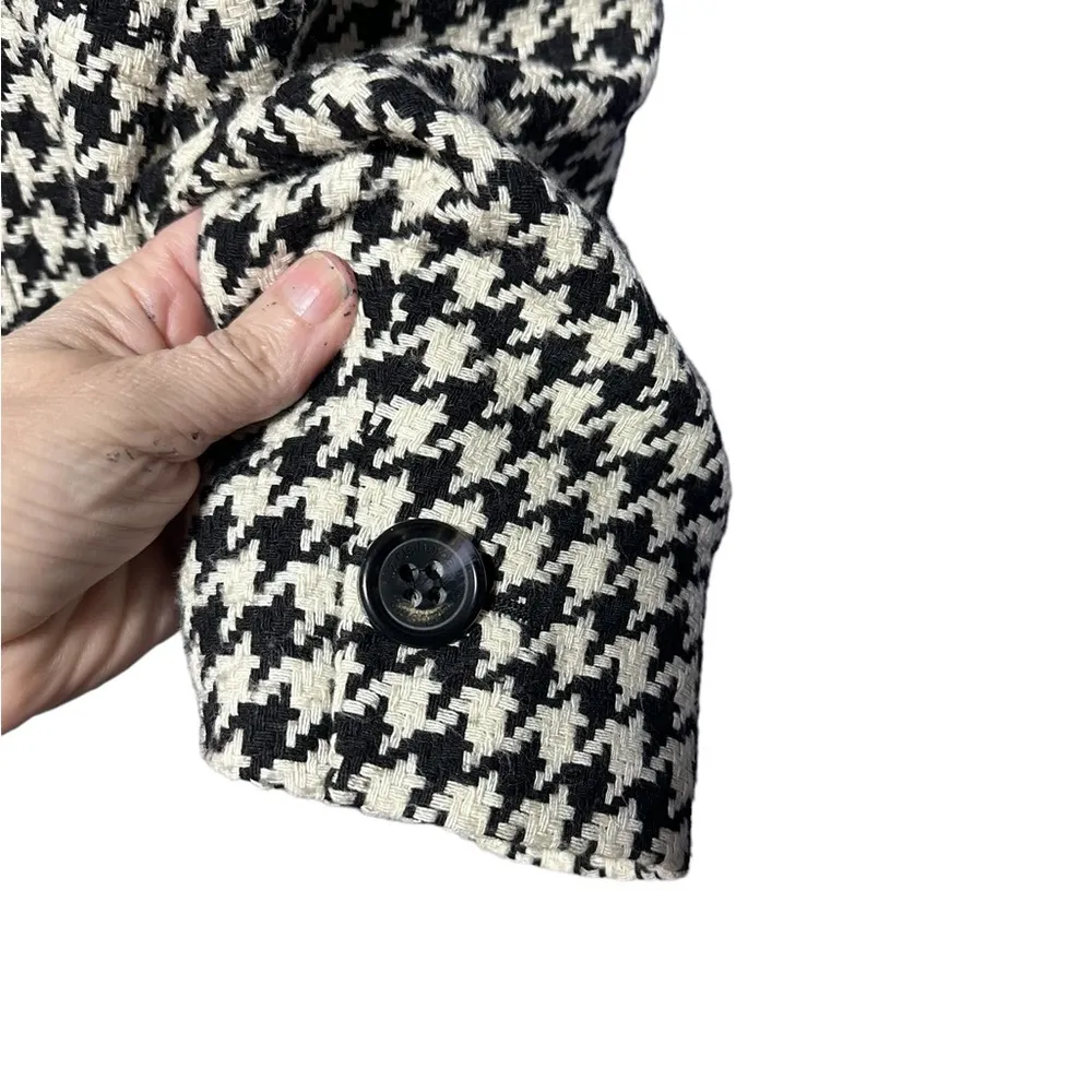 Vintage Liz Claiborne Prep School Chic Houndstooth Blazer Size M - Image 8