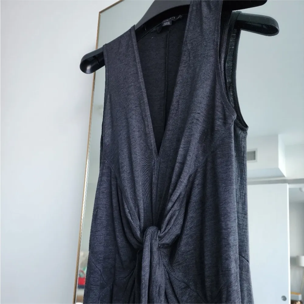 All saints maxi dress with slit in the center front of the dress gray Size S - Image 8