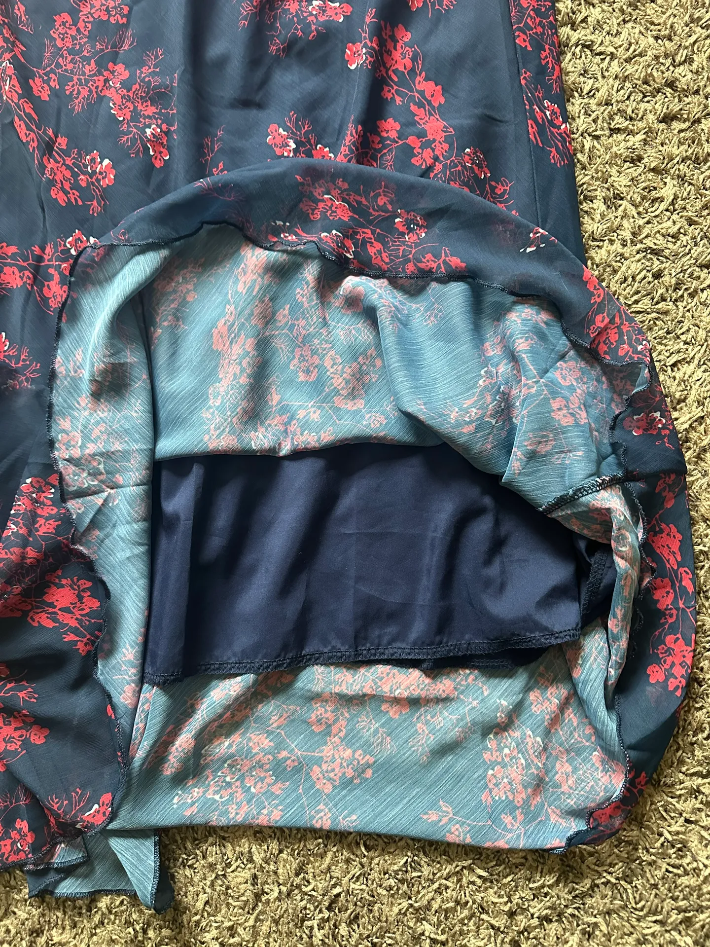 Floral Maxi Skirt Multi Size M - Image 2