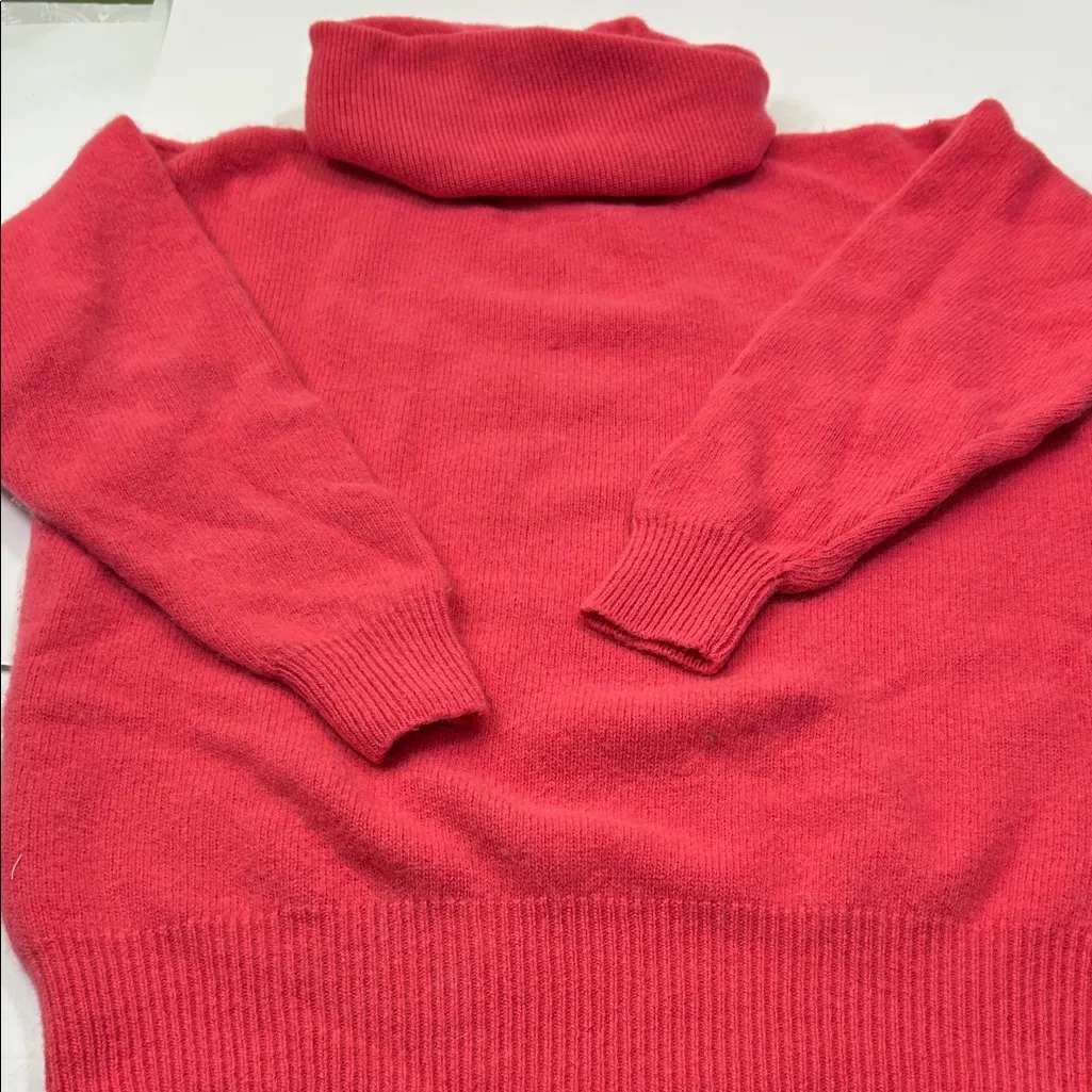 Wamsutta Red Wool Blend Sweater Size L - Image 7
