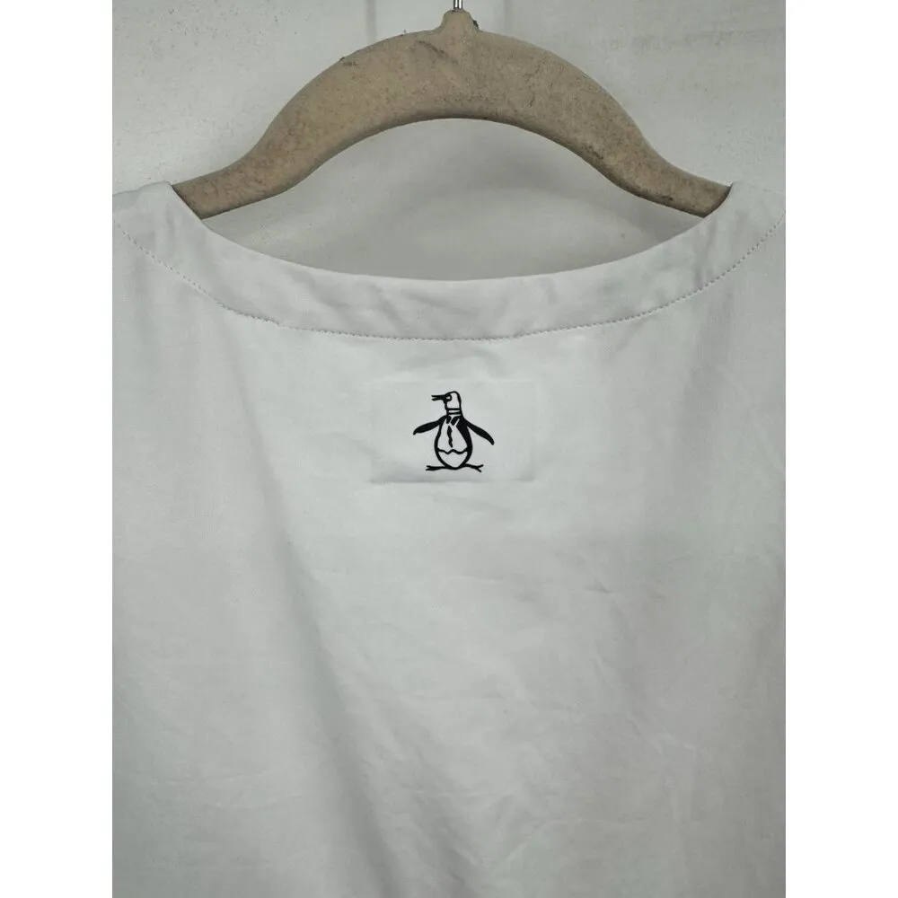 Penguin V Neck Tennis Tank Blouse Women XS White Lace‎ Racquet & Paddle Athletic - Image 7