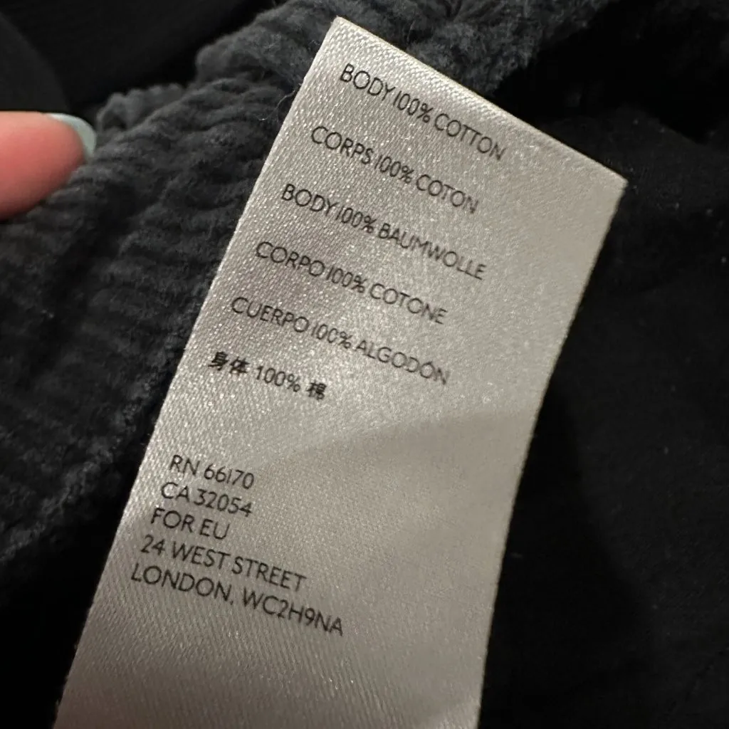 BDG Urban Outfitters Mum High-Rise Black Corduroy Pants Size‎ 27 100% Cotton - Image 7