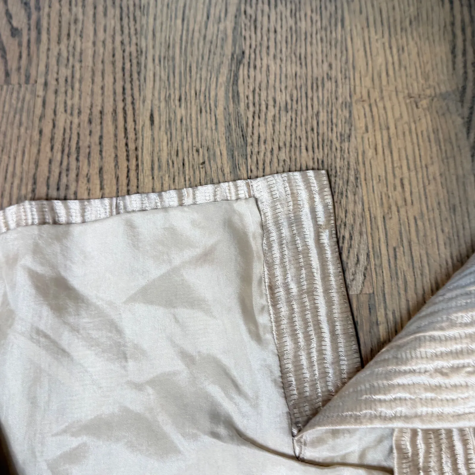 Eileen Fisher Textured Silk Acrylic Jacket Cardigan Champagne Beige Size S - Image 3