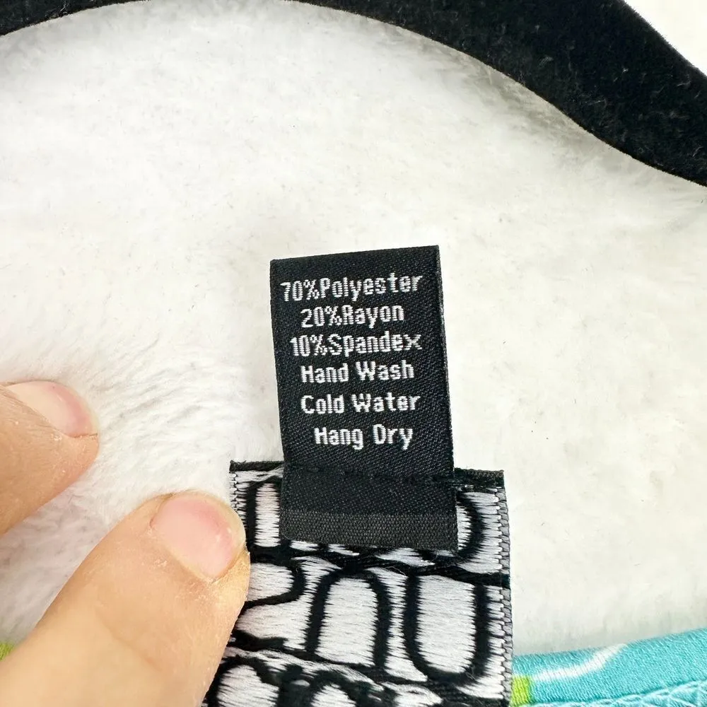 Clara Sunwoo Floral Sketch Slinky Top Watercolor Size Medium 3/4 Sleeve Blue - Image 7