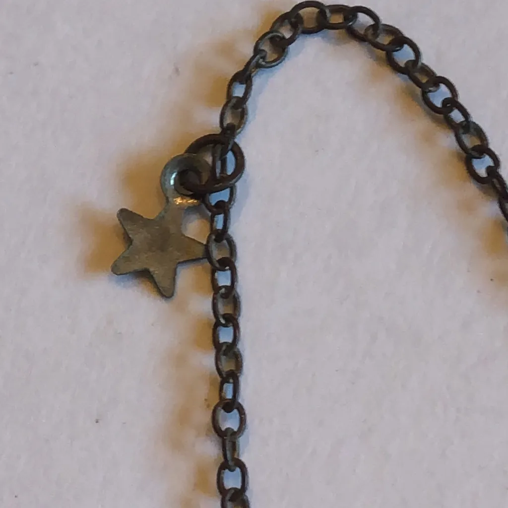 Dainty Boho Butterfly Charm Necklace Brown - Image 2