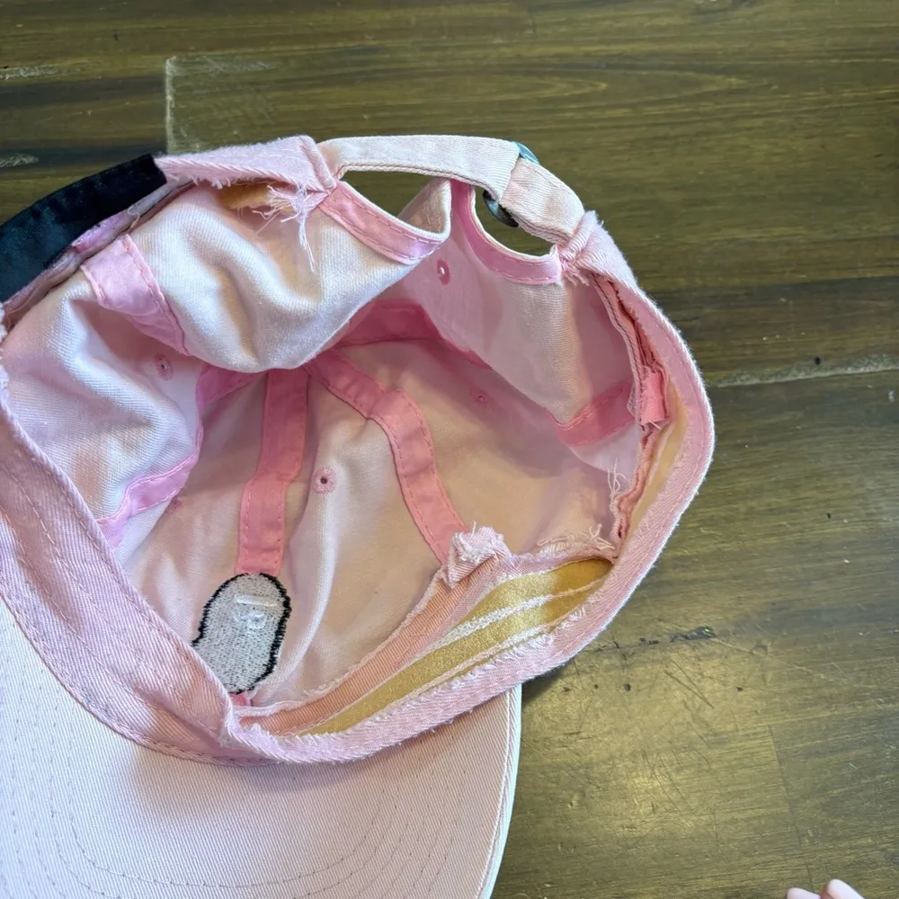RARE Bape Vintage Ape Head Embroidered Baseball Hat Light Pink Bathing Ape Dad - Image 4