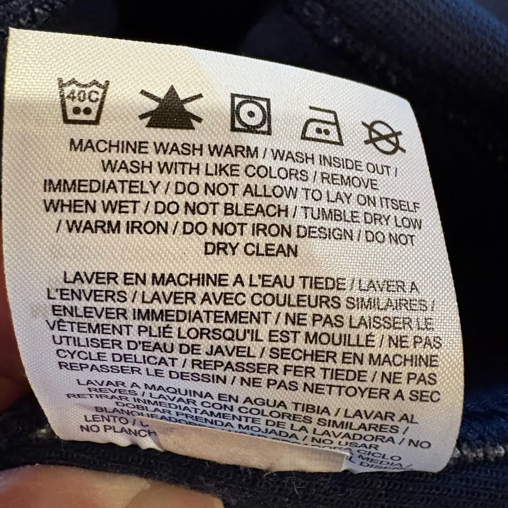 West Virginia Navy and Gray Hoodie women’s size Large could be unisex - Image 7