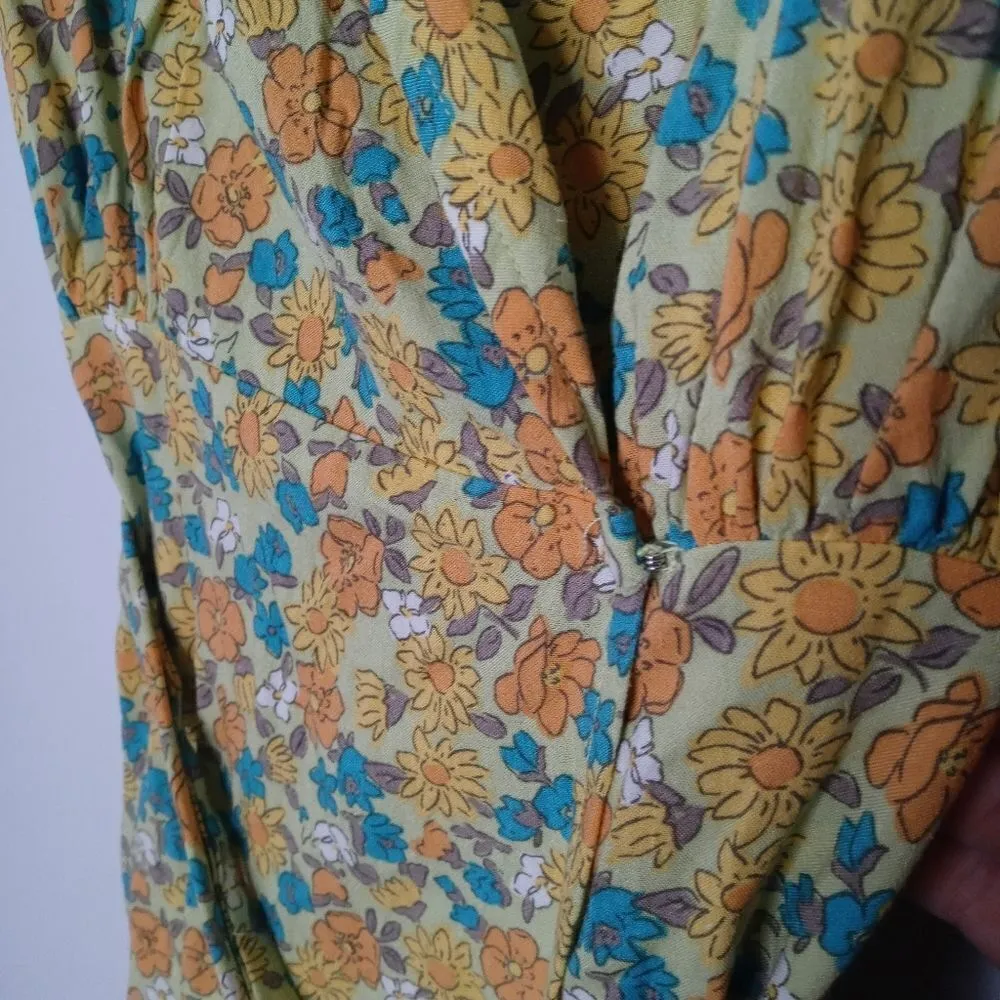 Urban Outfitters Spring Day Midi Wrap Dress In Green - Image 5