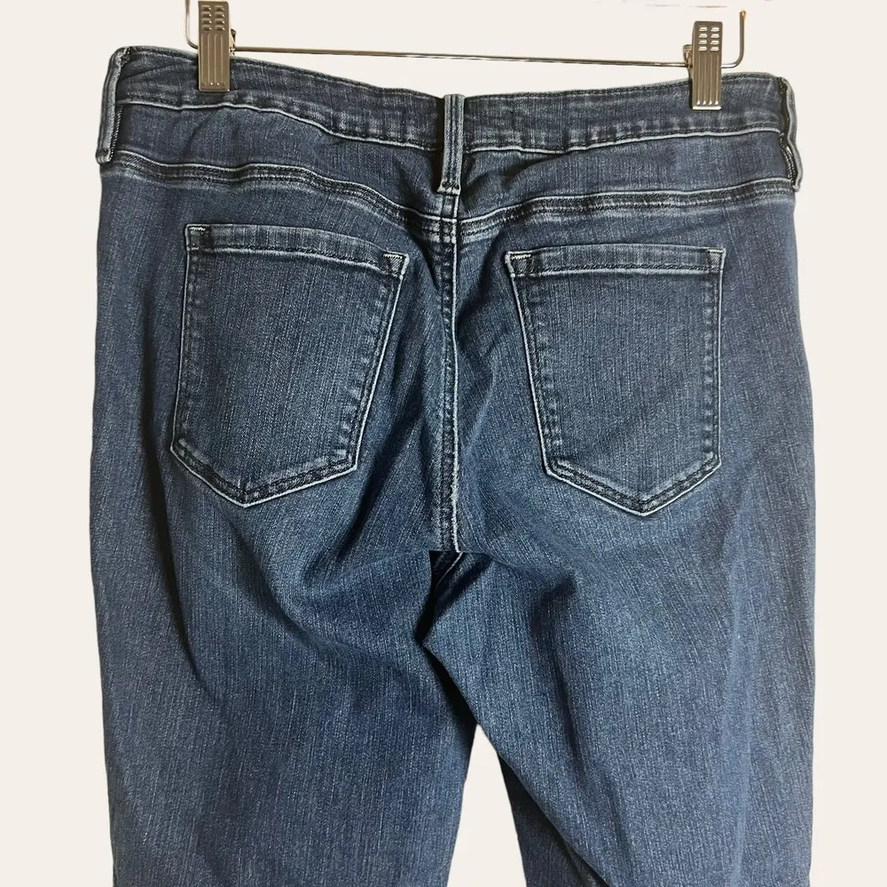 Athleta Sculptek Ultra Skinny High Rise Ankle Stretch Denim Blue Jeans Size 8 - Image 7