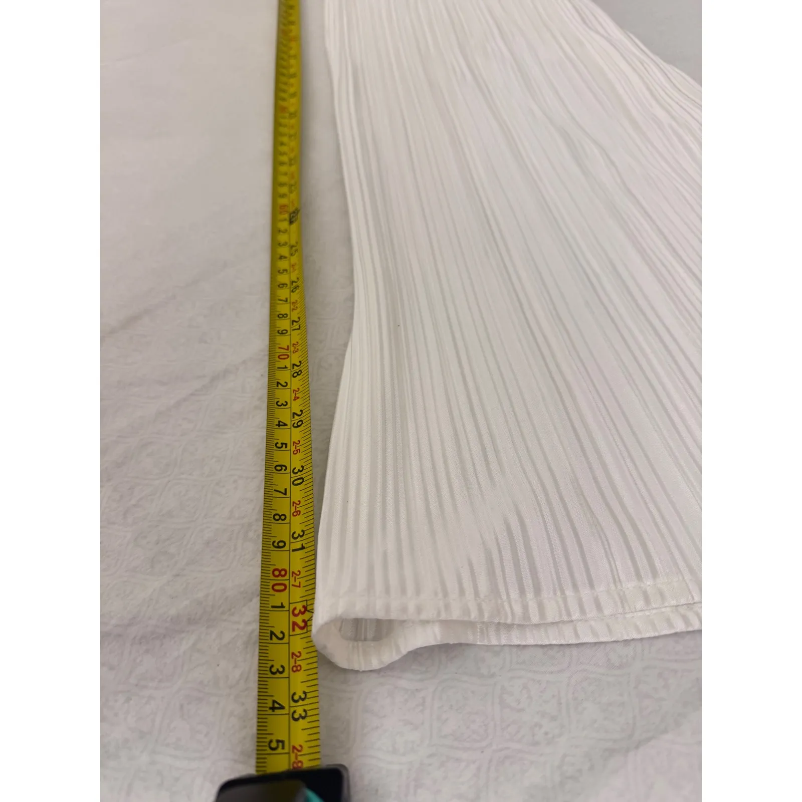 Aqua White‎ Pleated Wide Leg Palazzo Pants Womens XL Extra Large Flowy - Image 8