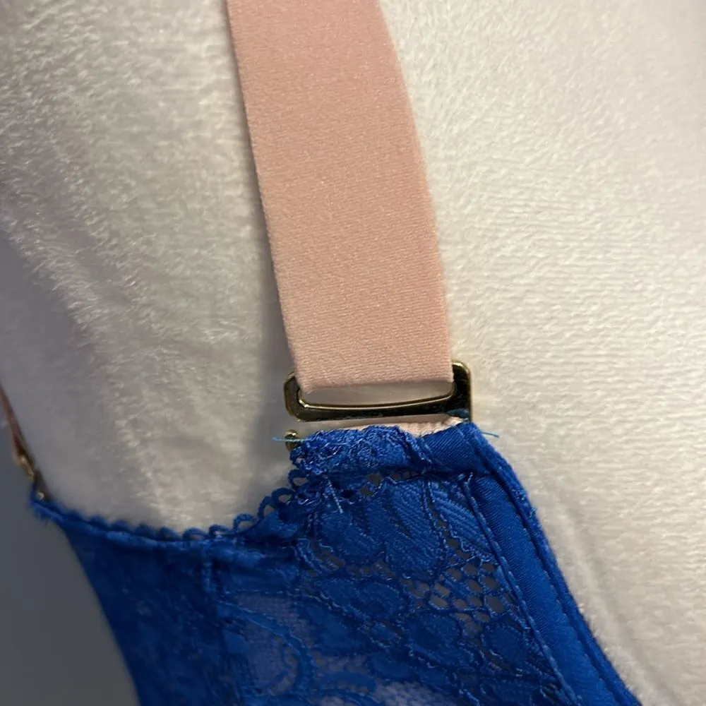 🆕 we are‎ HAH Free People lace corset with removable straps size XS BIN F Pink - Image 5