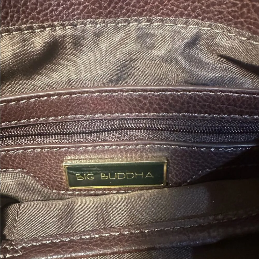 Big Buddha Burgundy Weave Bag - Image 6