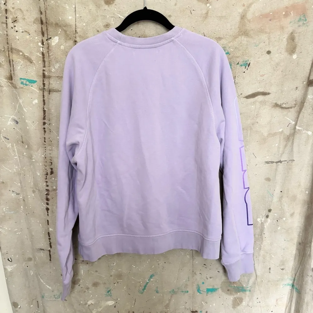 G/Fore Forever French Terry Raglan Crewneck Sweatshirt, Aura Purple Size M - Image 5