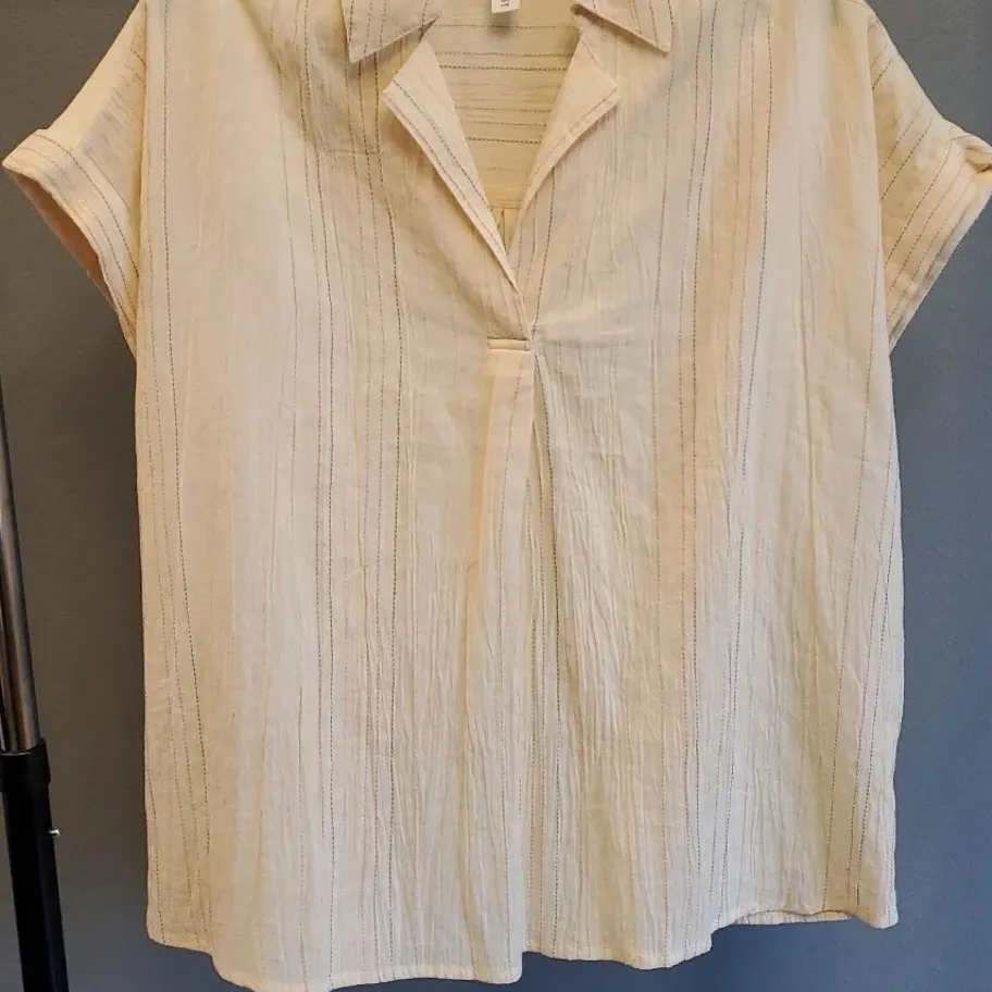 Studio West Cream Button Down Shirt - Image 3
