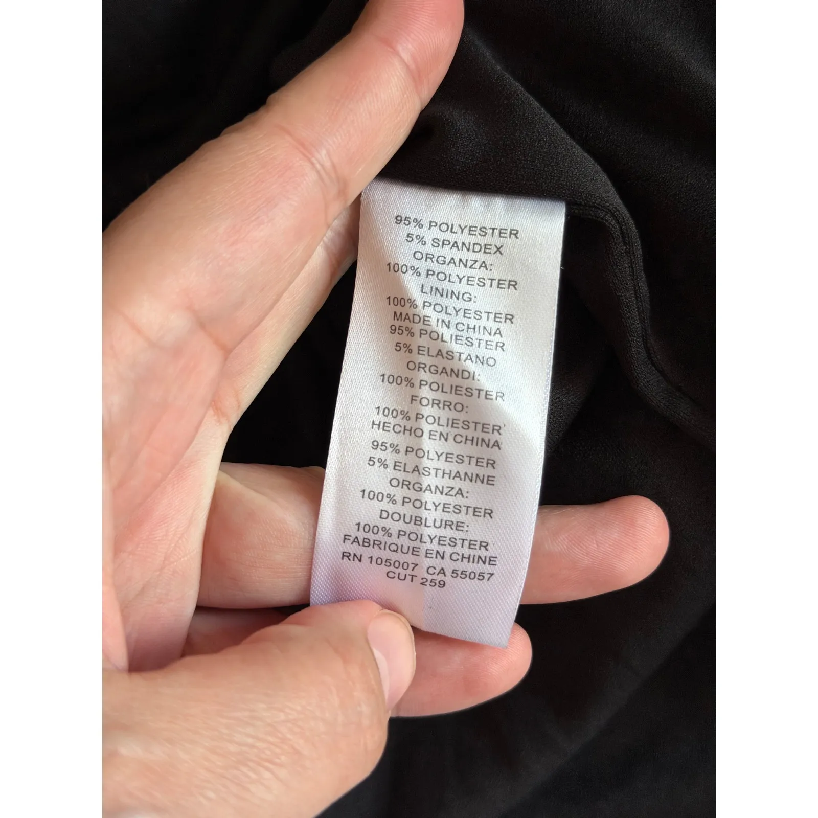 Marina Ruffle One Shoulder Sleeveless Scuba Crepe Sheath Dress Size 16 in Black - Image 7